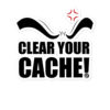 Clear Your Cache! Sticker