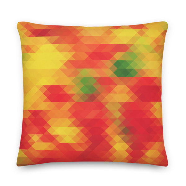 Forest Fire Pixel Pillow