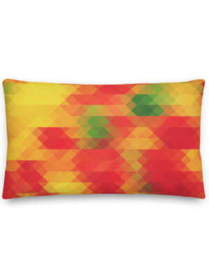Forest Fire Pixel Pillow