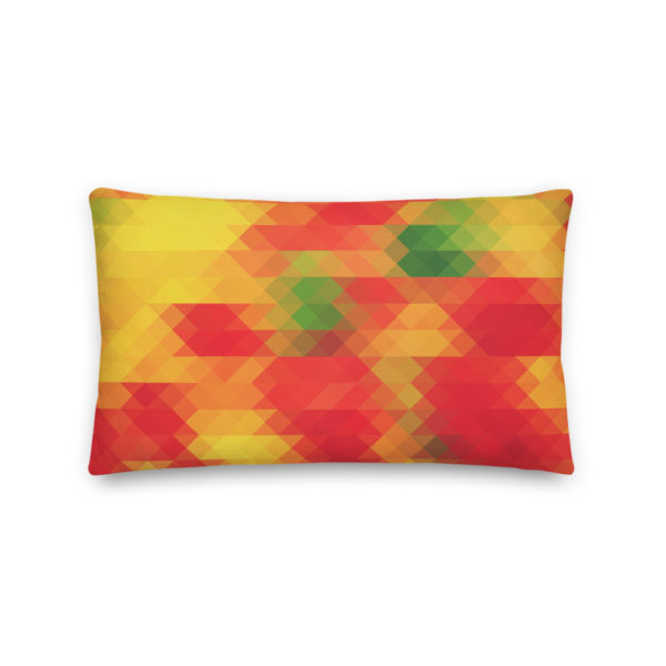 Forest Fire Pixel Pillow