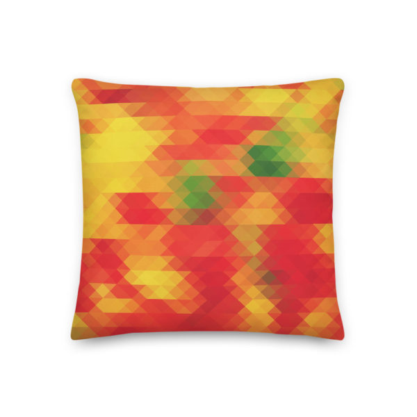 Forest Fire Pixel Pillow