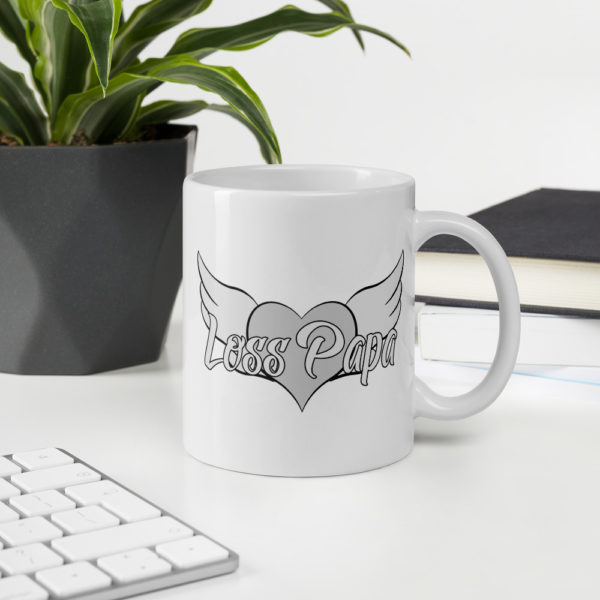 Loss Papa White Glossy Mug