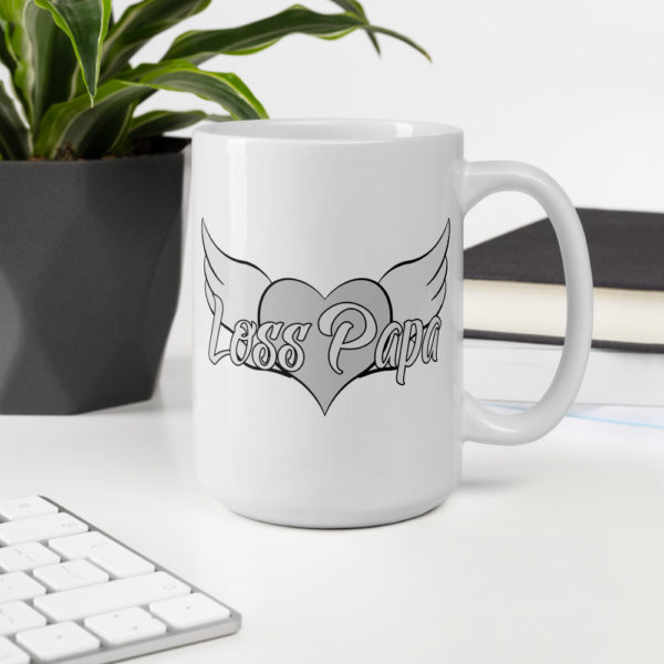 Loss Papa White Glossy Mug