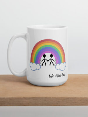 Not Every Rainbow Life... White glossy mug