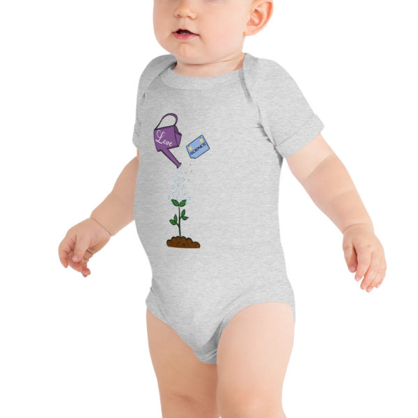 A Lot of Love and a Little Bit of Science Baby short sleeve one piece