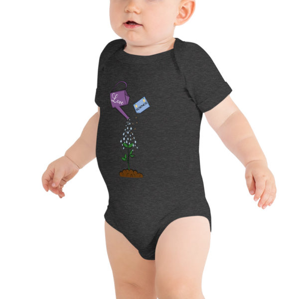 A Lot of Love and a Little Bit of Science Baby short sleeve one piece