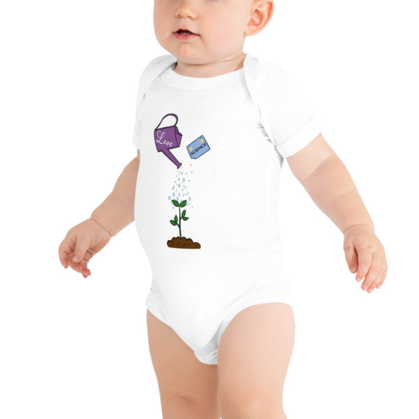 A Lot of Love and a Little Bit of Science Baby short sleeve one piece