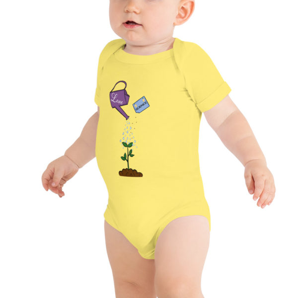 A Lot of Love and a Little Bit of Science Baby short sleeve one piece