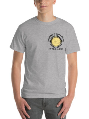 Sometimes it Takes a Village Men's Short Sleeve T-Shirt - small design