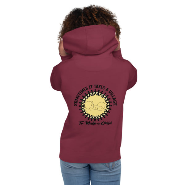 Sometimes it Takes a Village Unisex Hoodie - back design
