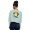 Sometimes it Takes a Village Women's Crop Sweatshirt - back design