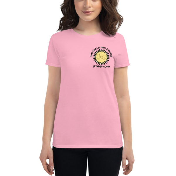 Sometimes it Takes a Village Women's short sleeve t-shirt - small design