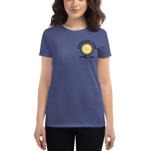 Sometimes it Takes a Village Women's short sleeve t-shirt - small design