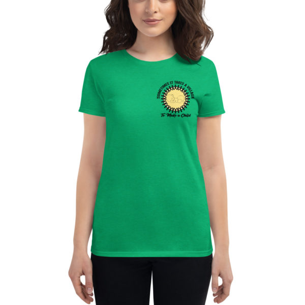 Sometimes it Takes a Village Women's short sleeve t-shirt - small design
