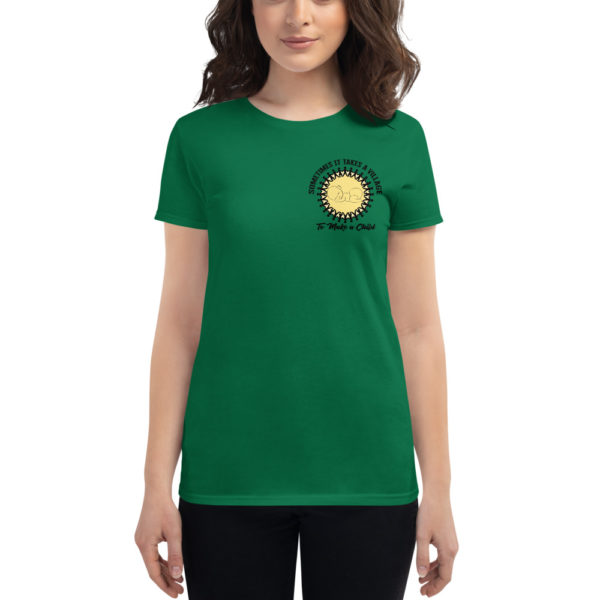 Sometimes it Takes a Village Women's short sleeve t-shirt - small design