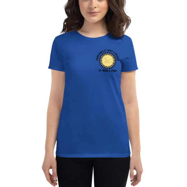 Sometimes it Takes a Village Women's short sleeve t-shirt - small design